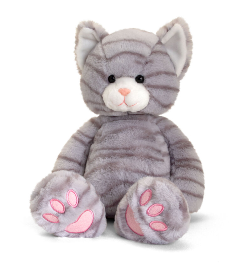 Keel Toys Love to Hug Pets Grey Cat Plush Soft Toy 18cm
